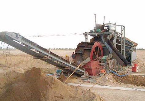 水(shuǐ)輪洗沙機(jī)工(gōng)作(zuò)場(chǎng)